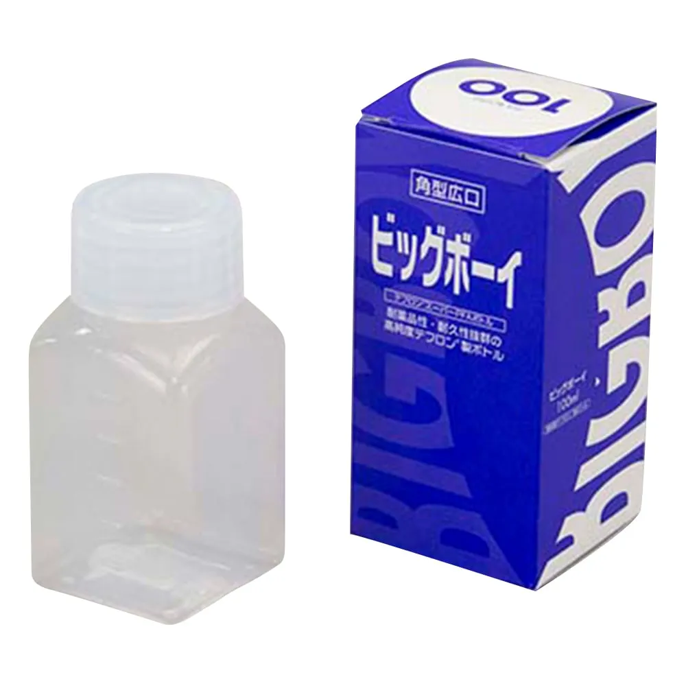 3-1568-01 PFA Bottle (Big Boy) Square, wide-mouth 100ml -