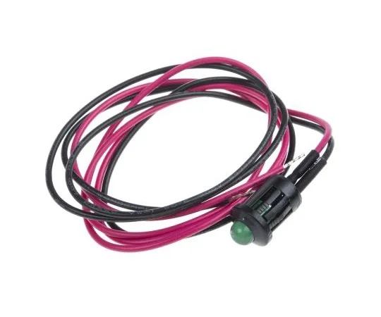 63-4585-65 RS PRO Green Indicator, 6 V dc, 8mm Mounting Hole Size, Lead Wires Termination 205-690