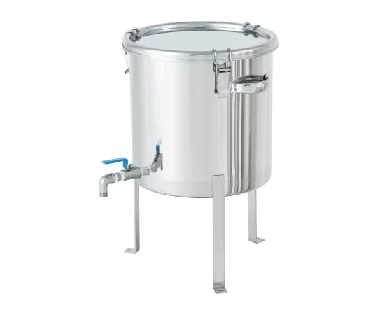 62-1368-80 Stainless Steel Sealing Container with Ball Valve with Flat-Steel Leg 4L CTHV-FL-18