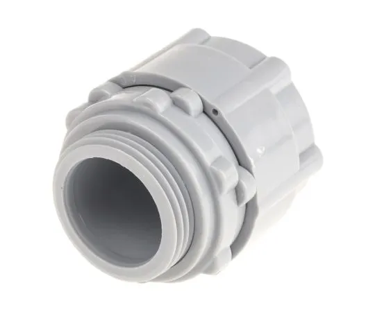 63-4621-12 RS PRO M25 Straight Cable Conduit Fitting, Grey 25mm nominal size 429-640