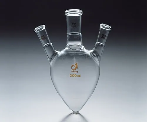 61-0033-87 TS Pear-Shaped 3 Neck Flask 50, Inner 24/40 Side 15/25 CL0109-01-10