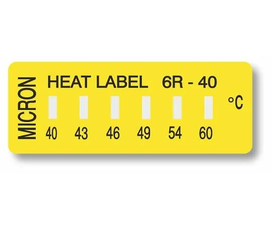 3-8756-01 Heat Label 6R (Irreversible): 6 Level Temperature Indicator 6R-40