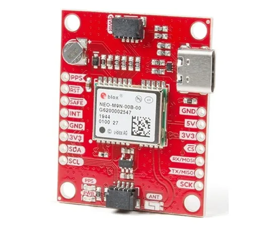 67-0423-81 SparkFun GPS Breakout - NEO-M9N, Chip Antenna (Qwiic) GPS-15733