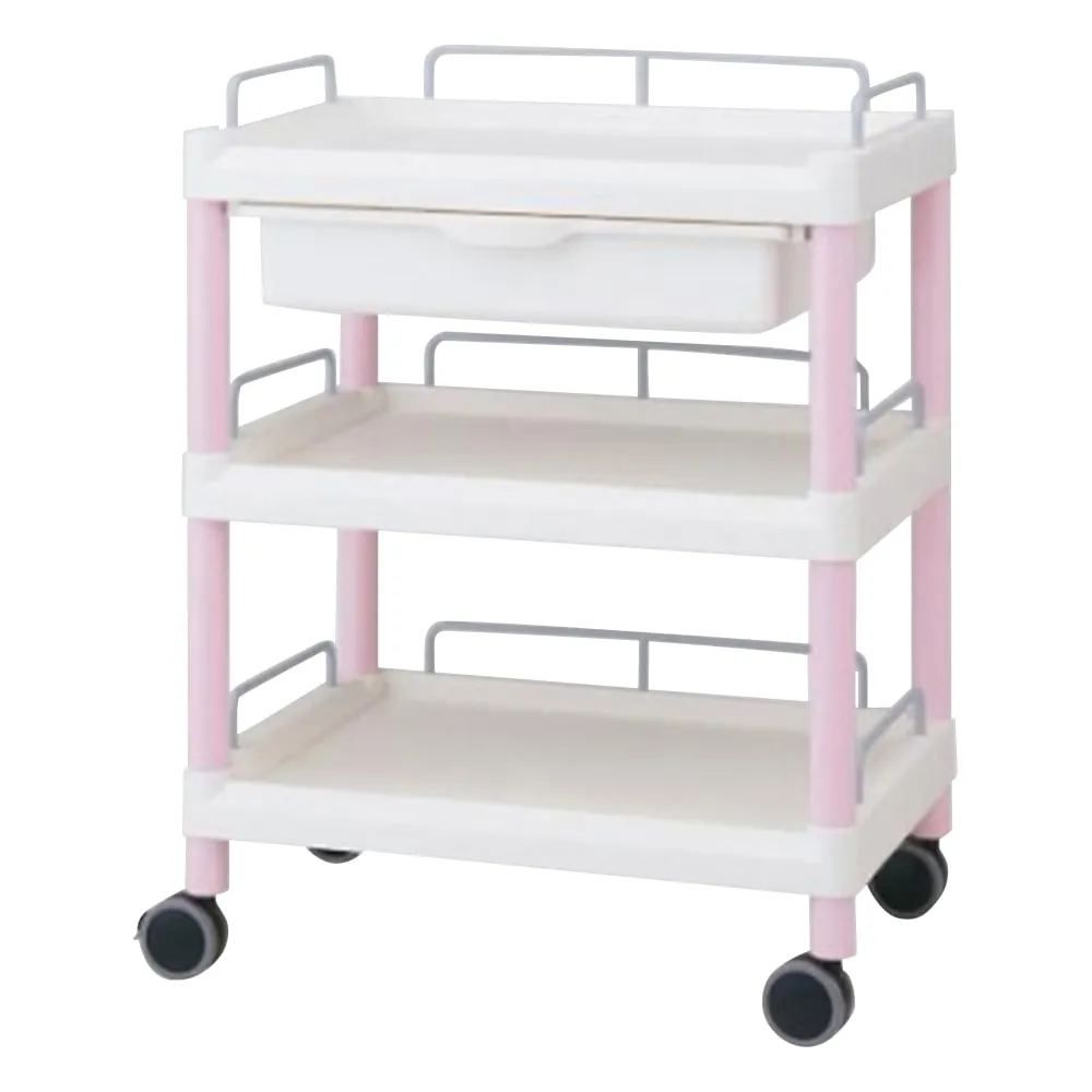 7-1275-08 Mobile Easy Cart (With Guard Frame) with Drawer 3 Stages 651 x 447 x 830 ME21FH