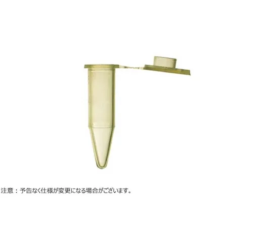 65-3850-25 ClikLok Tube 0.6 ml Flat Top Yellow 500 Pieces T330-6Y