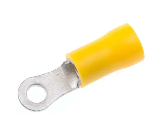 63-4641-51 RS PRO Insulated Crimp Ring Terminal, M3.5 Stud Size, 2.5mm² to 6mm² Wire Size, Yellow 534-468