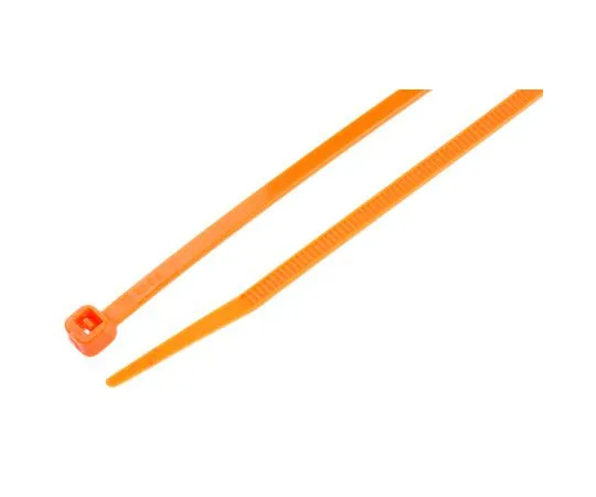 63-4615-65 RS PRO Orange Cable Tie Nylon, 203mm x 3.6 mm 404-550
