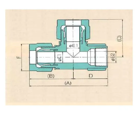 62-7093-82　［Discontinued］USL/XSP Fitting Fitting Fitting Lanti (Millimeters) 4φ x PT 1/4 00N-118-01　00N-118-01