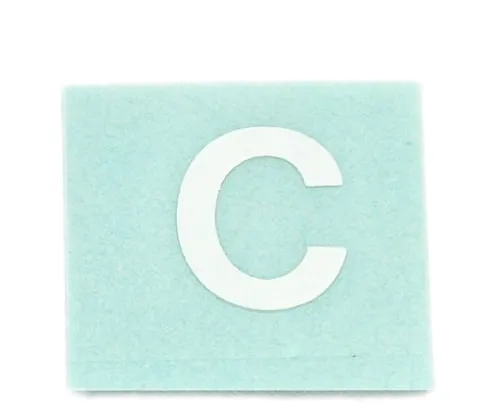 61-7397-44 Character Seal C White 15mm CL15W-C