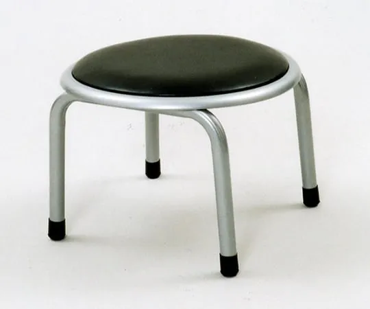 63-3969-07 Pipe Round Chair (Low Floor Type) Silver/Black YZX-01LOWSB