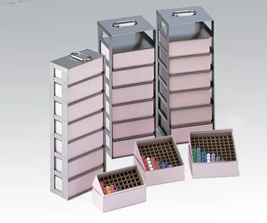 2-5754-01　［Discontinued］Storage Rack for Freeze Box 88 x 157 x 420mm　IFL-1