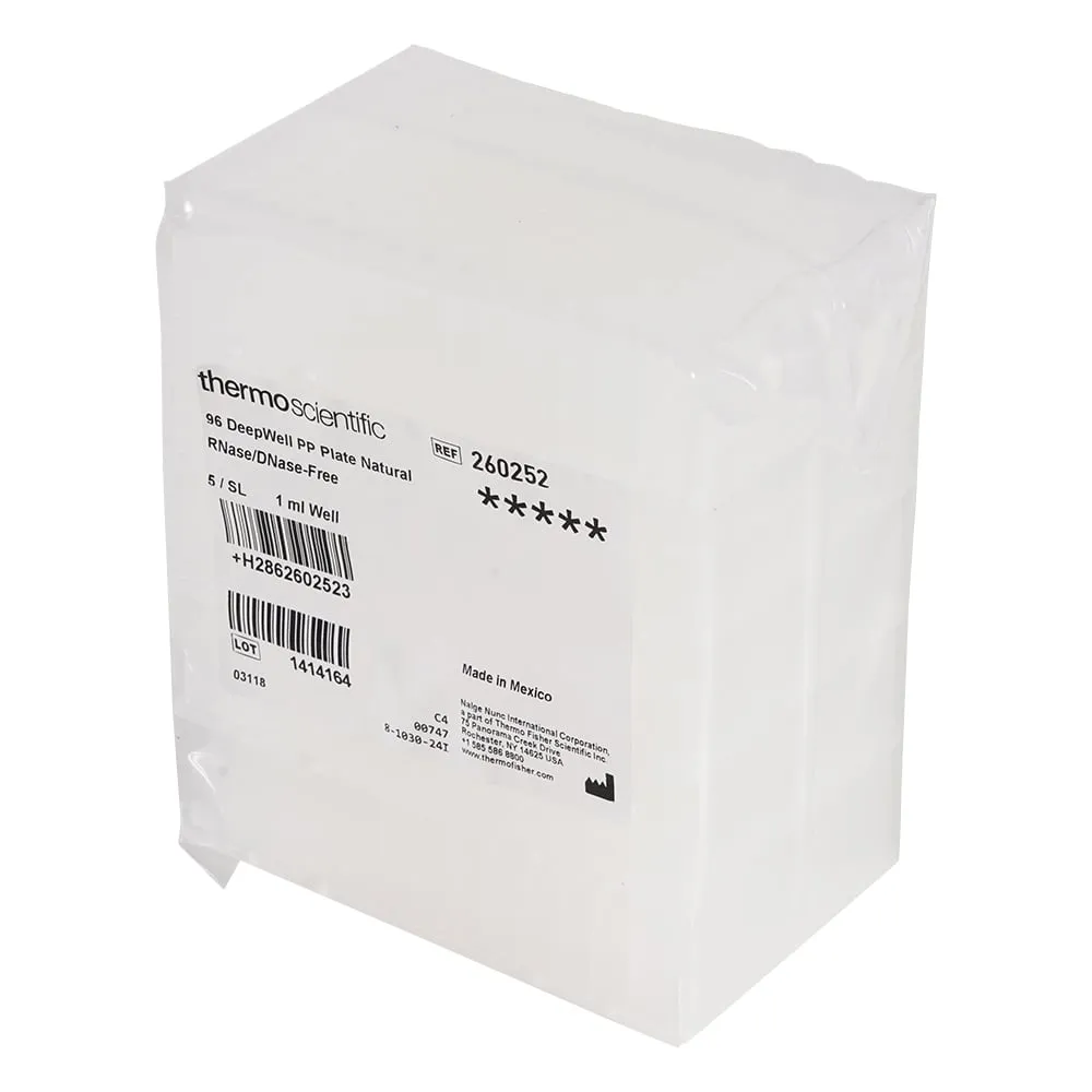 1-9572-01 96 Deep Well Plate Not Sterilized 1.3mL 260252