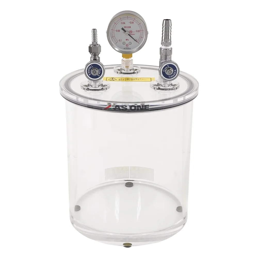 2-7875-01-56 Acrylic Small Vacuum Container phi 215 x 335 mm with English Calibration Certificate 200