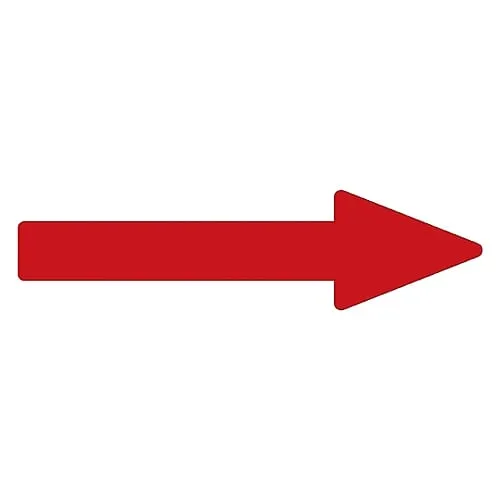 61-3408-83 Direction Indication Sticker For Identifying Tube -> (Red) Arrow Sticker 41 193141