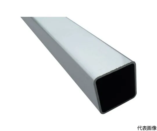 64-5004-05 Aluminum Square Pipe with Angle R3 25 x 25 x 1.2 Silver 3.65 m FB106SS