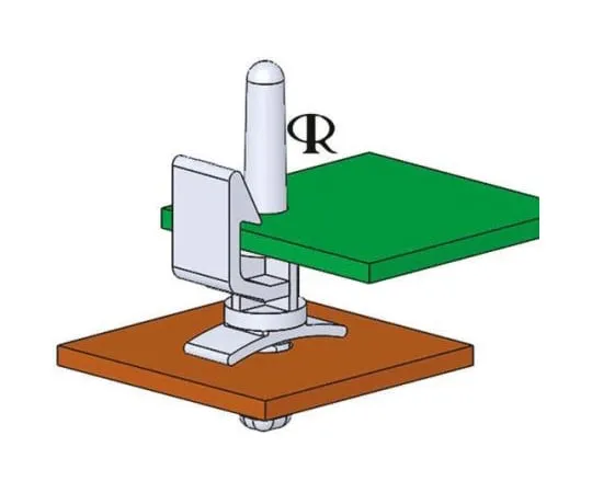63-4919-76 EHCBS-5-01 , 7.9mm High Nylon Edge-Holding Locking PCB Support Pillar With 4mm PCB Hole and 4.75mm Chassis Hole EHCBS-5-01
