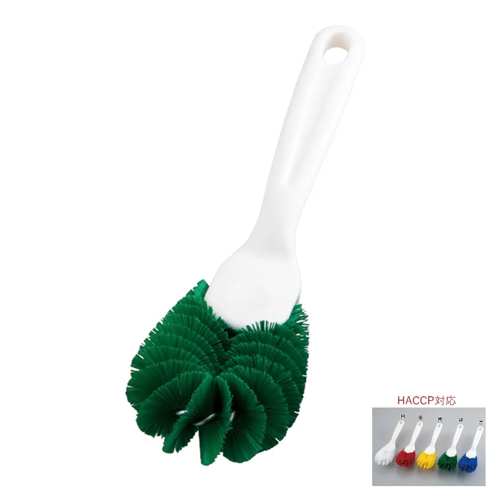 4-3676-04 Double Spiral Tawashi Long (PBT Hair) Green WSTL-G