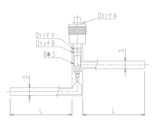 62-2091-08 Needle Valve Y Type for Flow Rate Adjustment (Straight Type) Core Rod Material: PTFE 2228-10Y