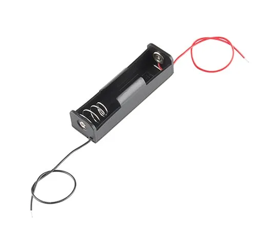 63-3035-80 Battery Holder - 1x18650 (wire leads) PRT-12899