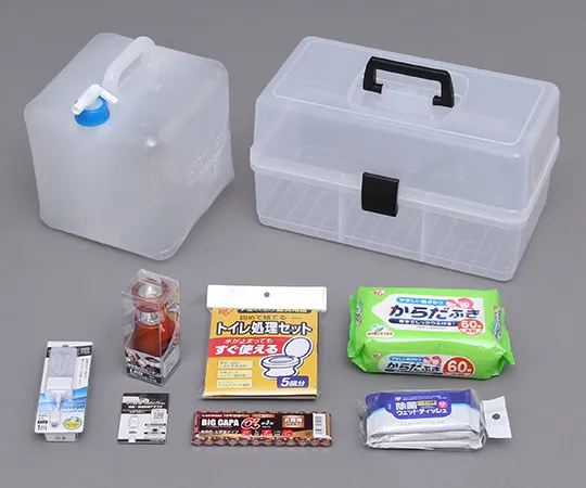 62-3099-33　［Discontinued］Evacuation Box Set (For Home Living) 9-Piece Set　HSZ-9