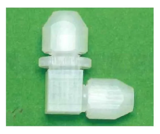 62-7077-99　［Discontinued］Neoflon RUSL Cleaning High Pressure Mini-Joint Angle Type 2φ 00U-102-01　00U-102-01