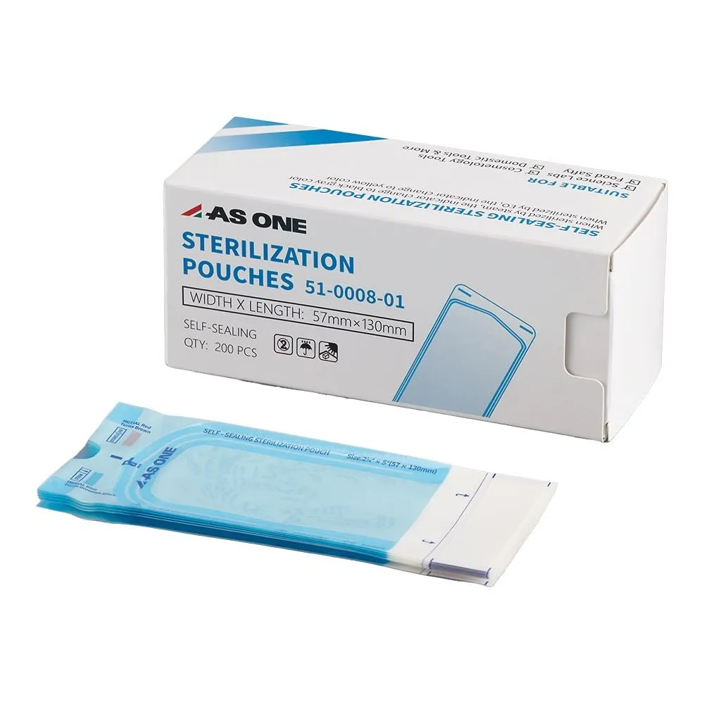 51-0008-01 Sterile Bag 57 x 130 mm 1 Box (200 Sheets)
