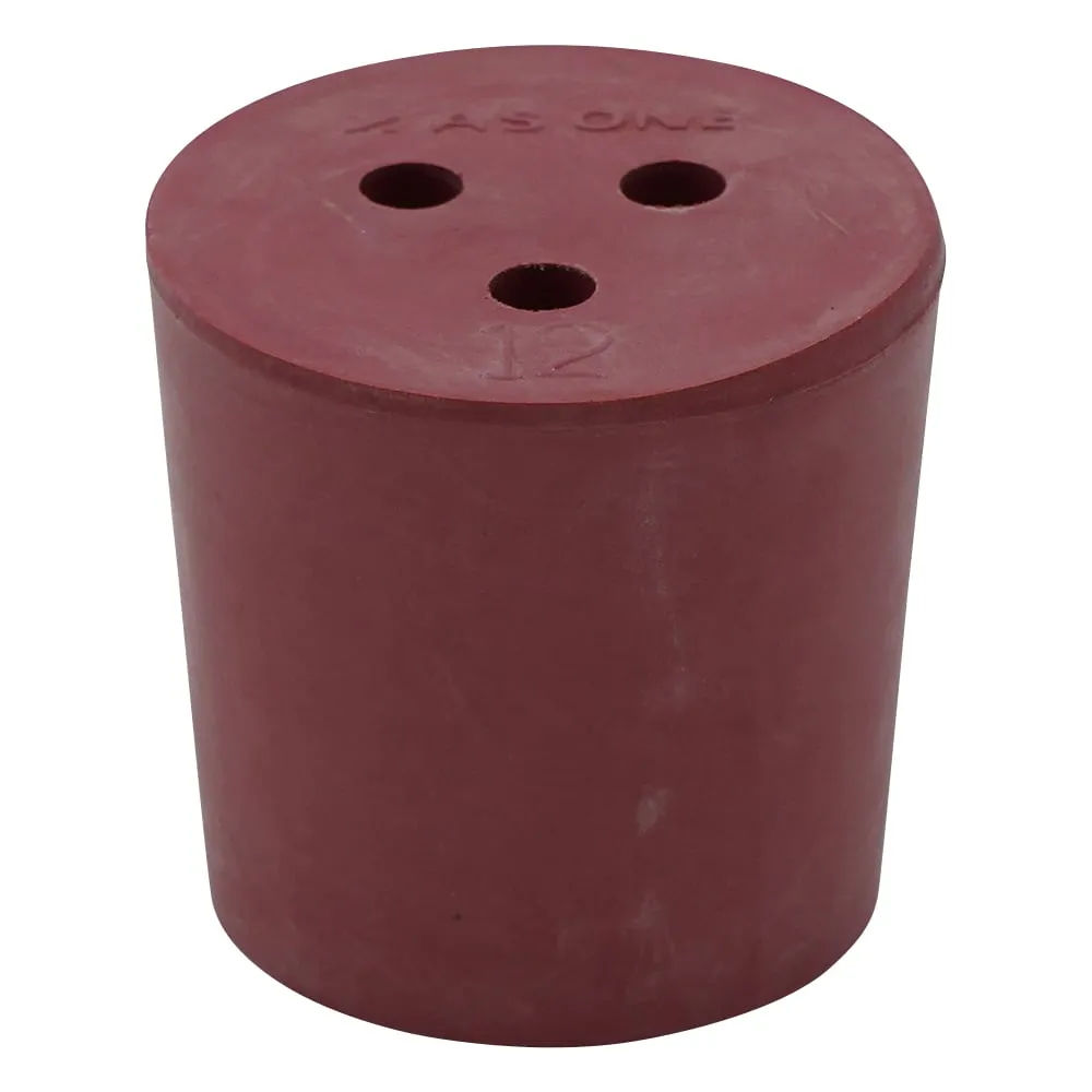 1-7649-05 Red Rubber Plug with Hole Size 1 Pc 12