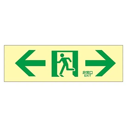 61-3397-95 Medium Luminance Phosphorescent Passage Direction Sign Phosphorescent LE-1903 71903