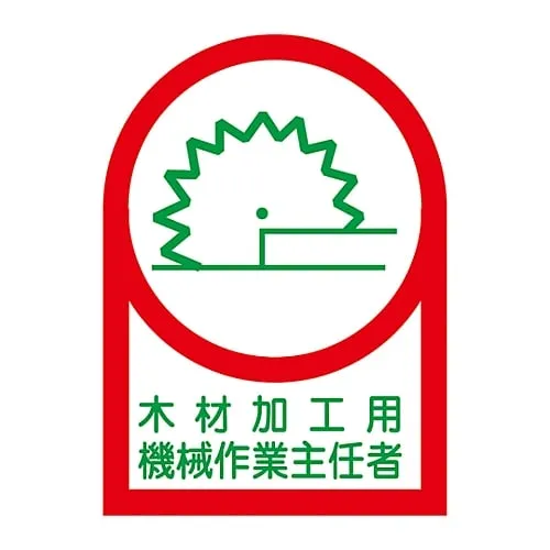 61-3422-35 Sticker For Helmet Operations Chief Of Woodworking Machine HL-57 233057