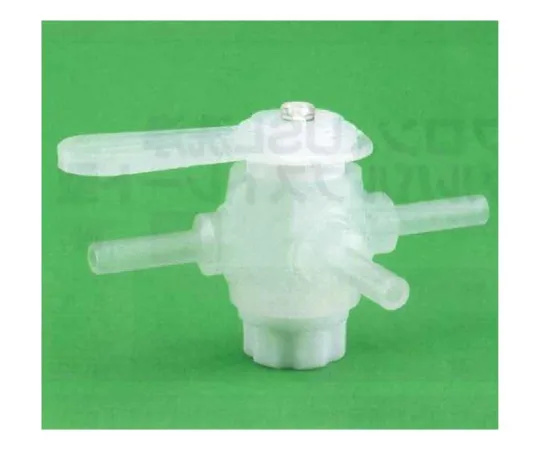 62-7084-80　［Discontinued］USL-PFA Cleaning 3-Way Cock (For tubing Pressing) 6φ 00U-177-01　00U-177-01