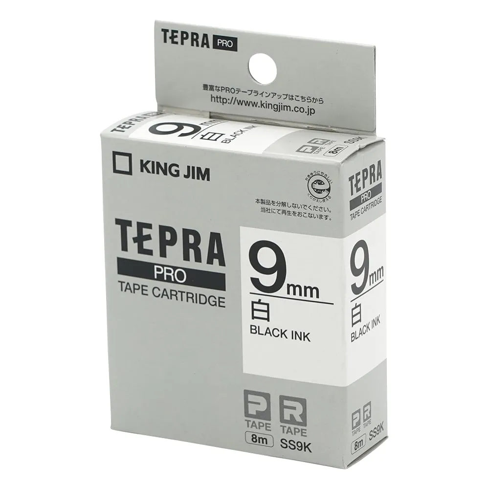 6-4021-02 Tepra PRO Label Printer Tape-Cartridge, White SS9K