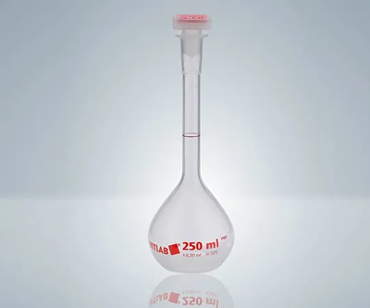5-5684-01-20 EM Euro PMP Volumetric Flask (with PP Plug) Class B 25mL with Calibration Certificate 67195