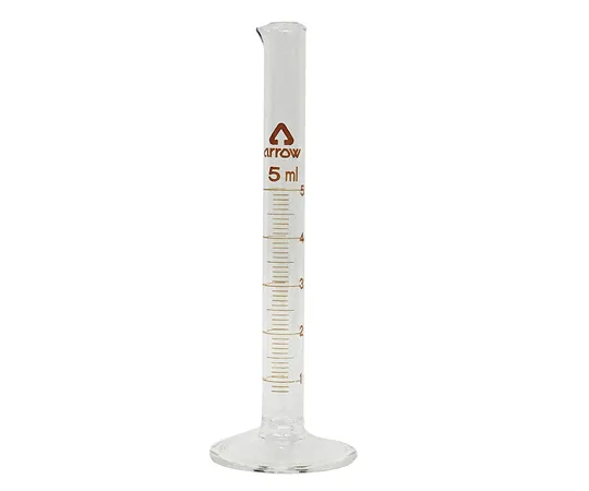 6-231-01-56 Graduated Cylinder (Hard Glass) 5mL with English Calibration Certificate