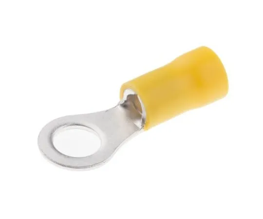 63-2998-59 RS PRO Insulated Ring Terminal, M6 Stud Size, 2.5mm² to 6mm² Wire Size, Yellow 534-430