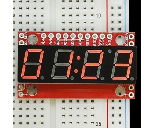 68-2101-06 Serial 7-segment 4-digit LED (red) SFE-COM-11441