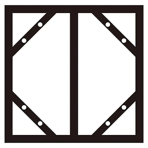 61-3395-97 Slide Angle (300 x 600mm, Meiji Mountain Type) KHT-2SA 53200