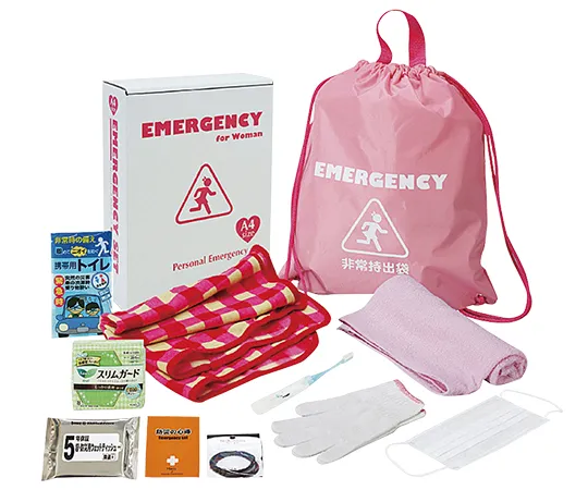 7-2962-01　［Discontinued］Emergency Goods Set For Women (A4 Size Box) 11 Piece Set　2349-015