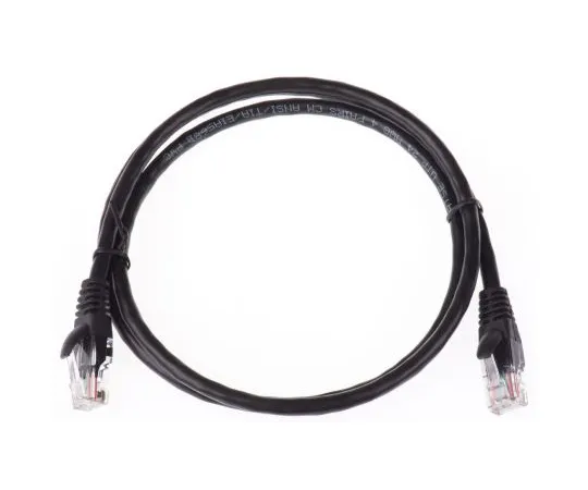 63-4645-81 RS PRO Black PVC Cat5e Cable U/UTP, 1m Male RJ45/Male RJ45 Terminated 557-115
