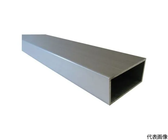64-5004-73　［Discontinued］Aluminum Square Pipe 30 x 15 x 1.5 Silver 3.65 m　FB132SS