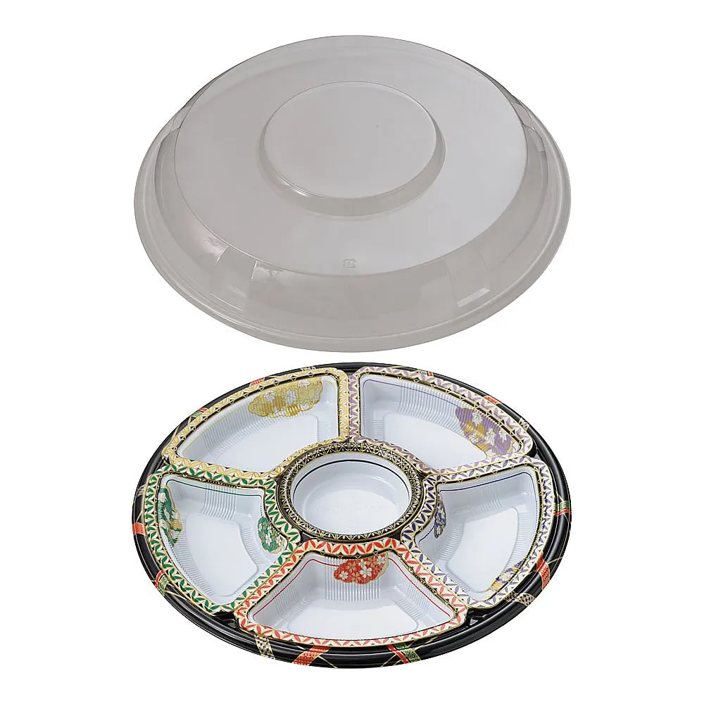 62-6652-47 Round Hors d'oeuvres Yuzen Set (10 pcs) TOM-380