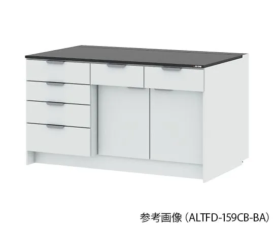 4-3447-01 Side Laboratory Table (Wooden Cabinet Type) Chemical Type 1200 x 900 x 850 mm ALTFD-129CB-BA