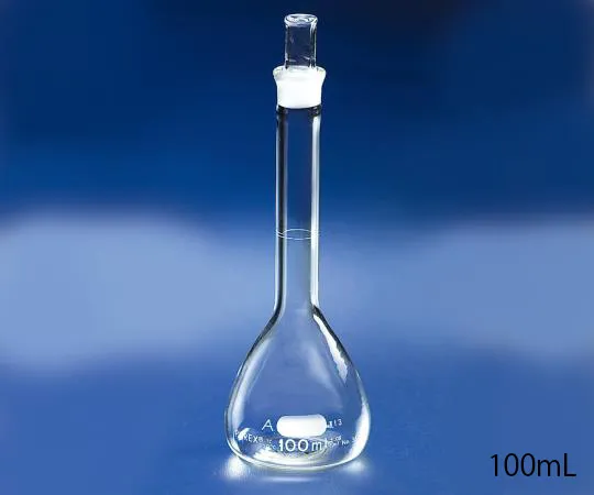 3-1681-04-56 Volumetric Flask CLassA, White, with Warranty, 10mL with English Calibration Certificate 5680-10