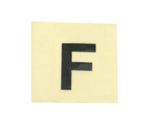 61-7397-96 Character Seal Black F 15mm CL15B-F