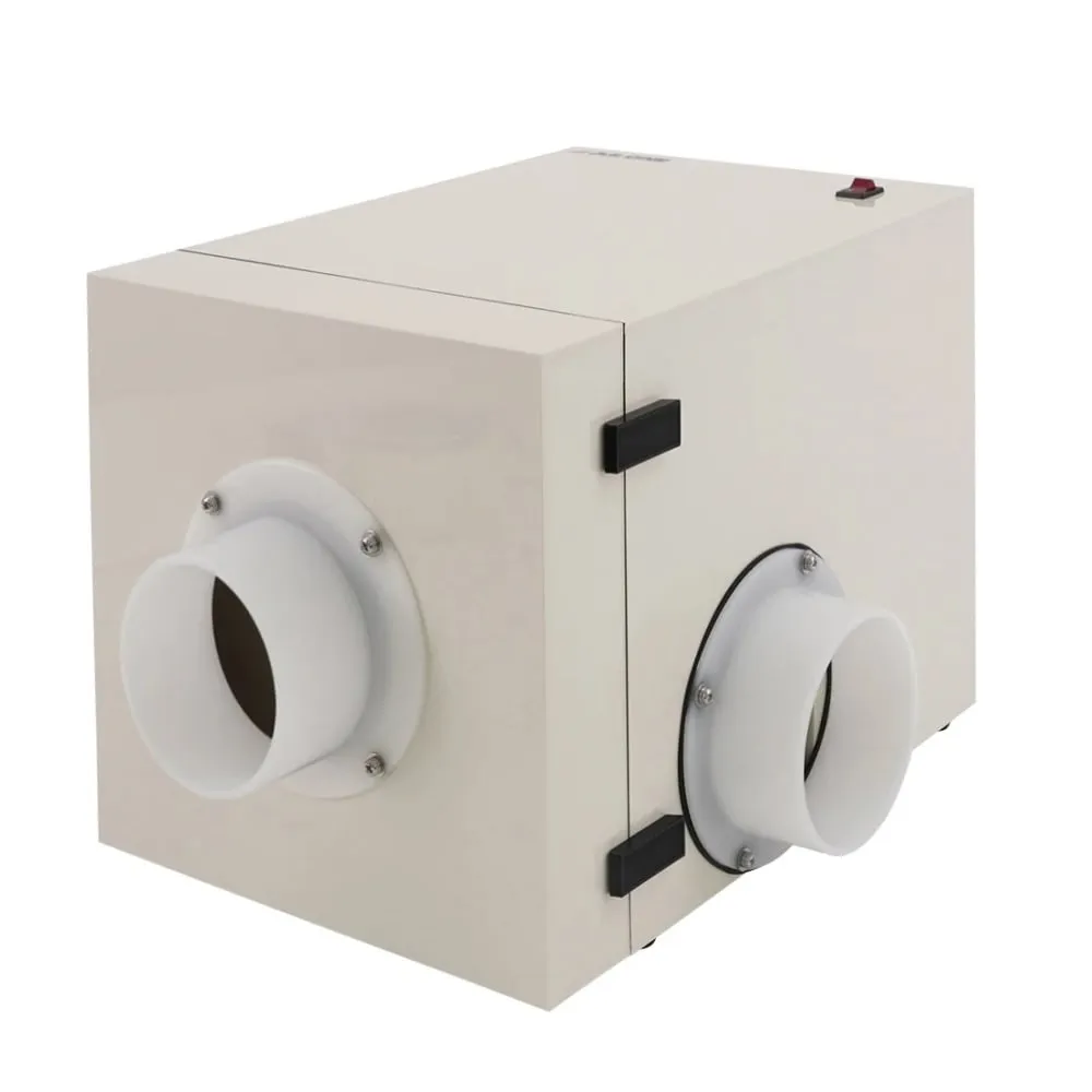 1-7613-02 Portable Fume Hood (Fan Unit) L Type (Acid Resistant Type)