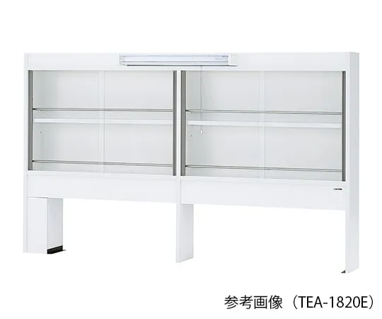 3-4583-15 Reagent Shelf (for Side Laboratory Table, with Glass Door, with LED Lighting) 900 x 300/405 x 1070 mm TEA-930E