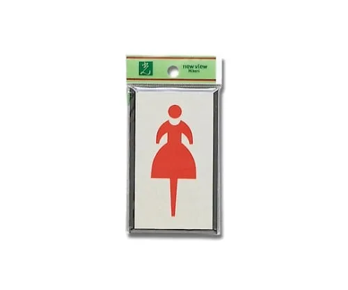 61-7416-39 Woman Mark 60mm x 100mm x 3mm PL320-2