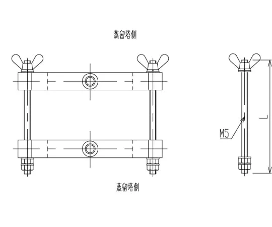 65-1839-76 Flange Set for Distillation Column for Mantle φ 70 3492-01