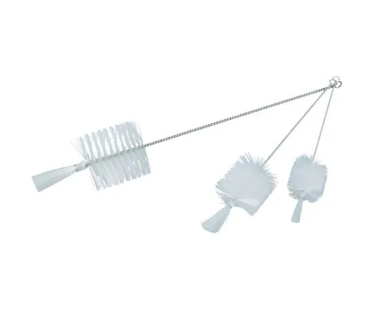 61-8866-75 Brush for Bottle Washing Nylon Hair Stainless Steel Handle Size No. 1 TBP-S1N