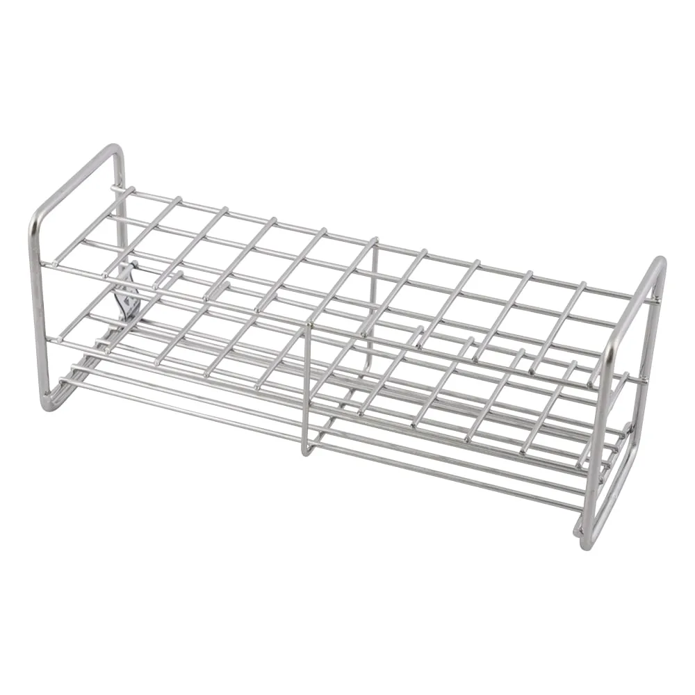 6-302-04 Stainless Steel Test Tube Stand φ15mm 3 x 10 Array SS15-30