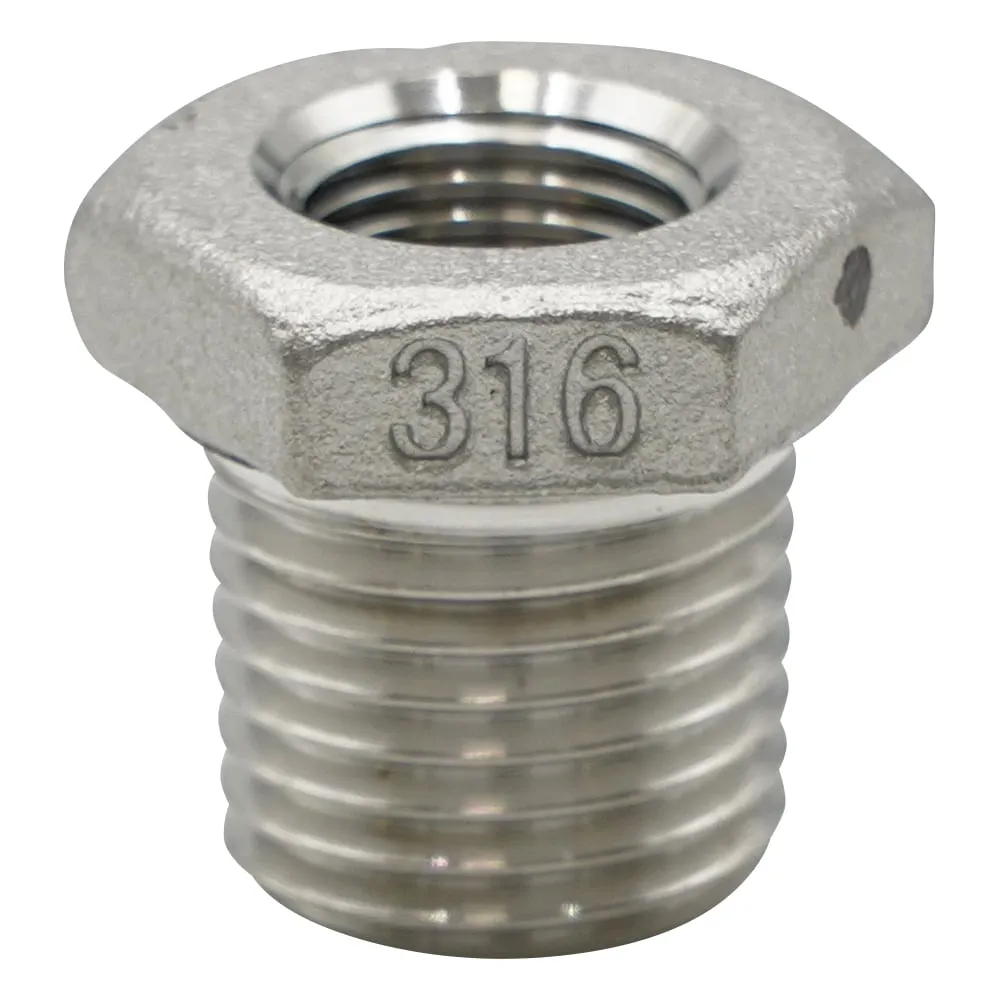 3-8358-01 Stainless Steel Fitting (Bushing) 1/4 x 1/8 VBU-S14-0201